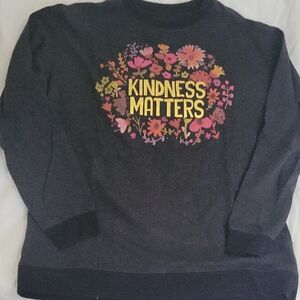 NATURAL LIFE Black Floral 'Kindness Matters' Sweater